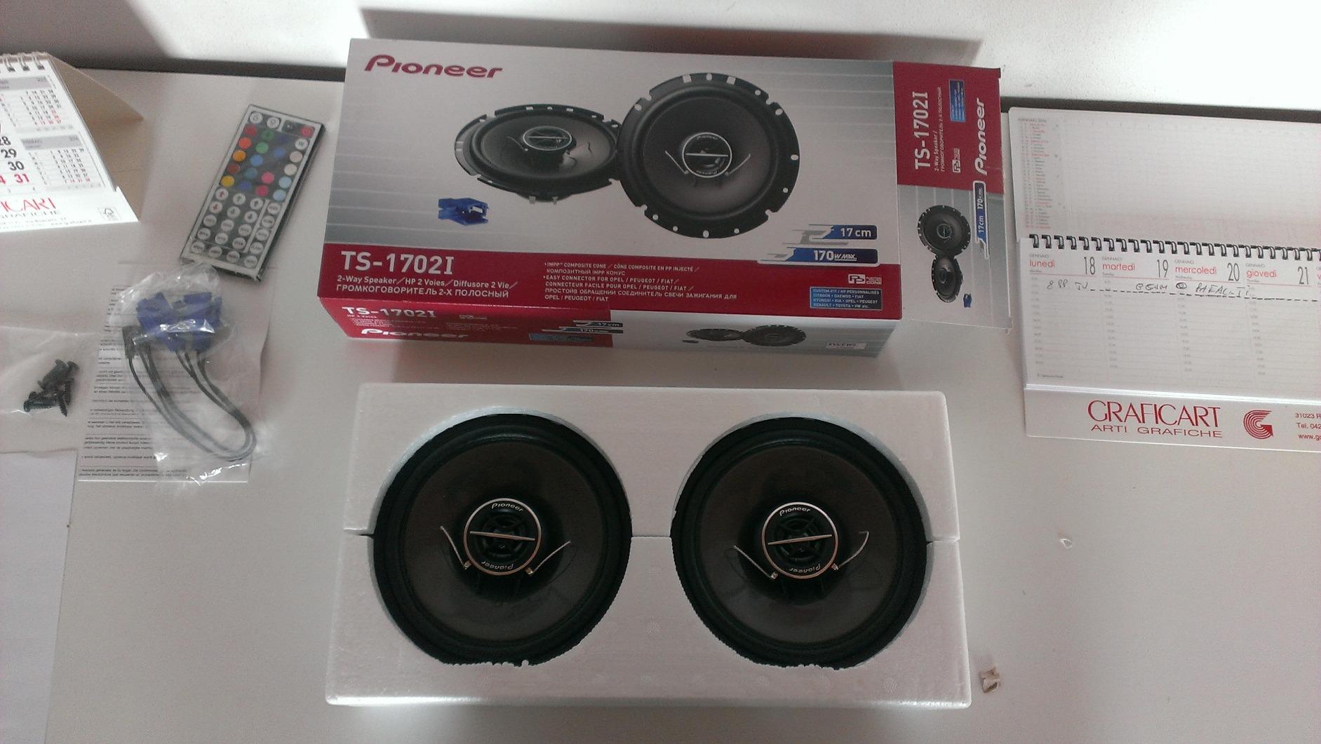 Pioneer TS-1702I 17cm Koax Lautsprecher 2-Wege 170W Set