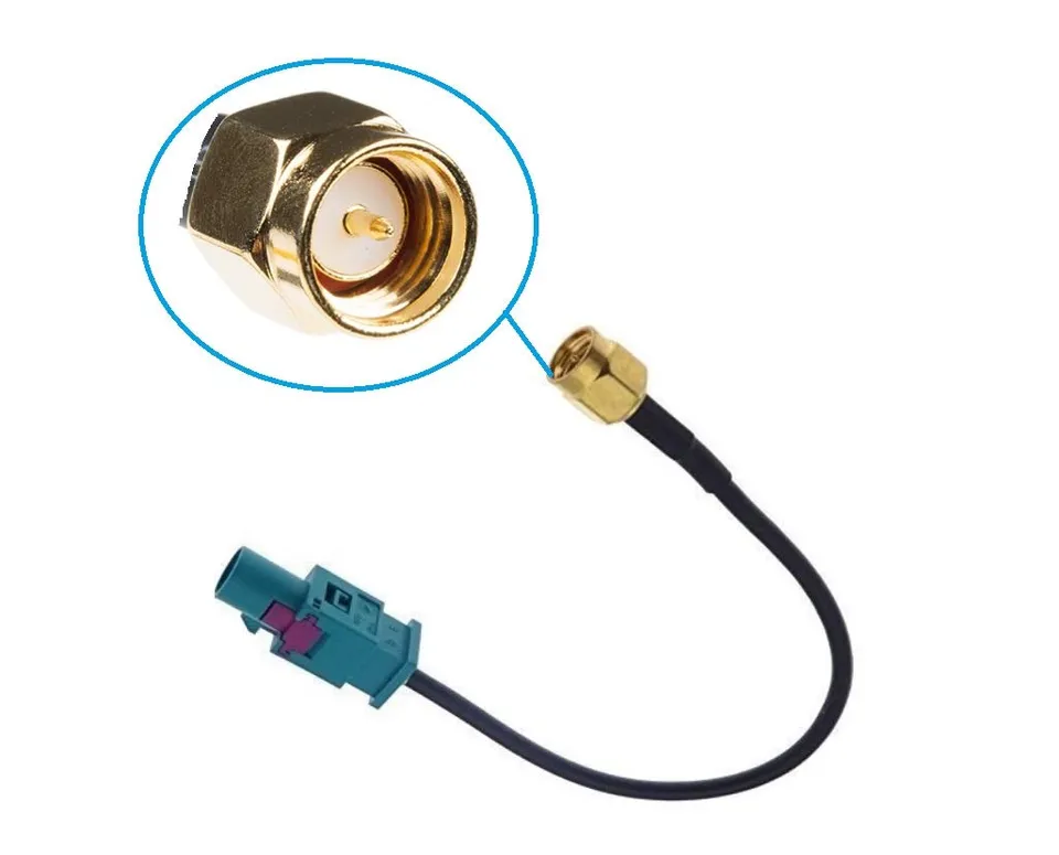TAFFIO adaptors Fakra-SMA Antennen Adapter Kabel 15cm