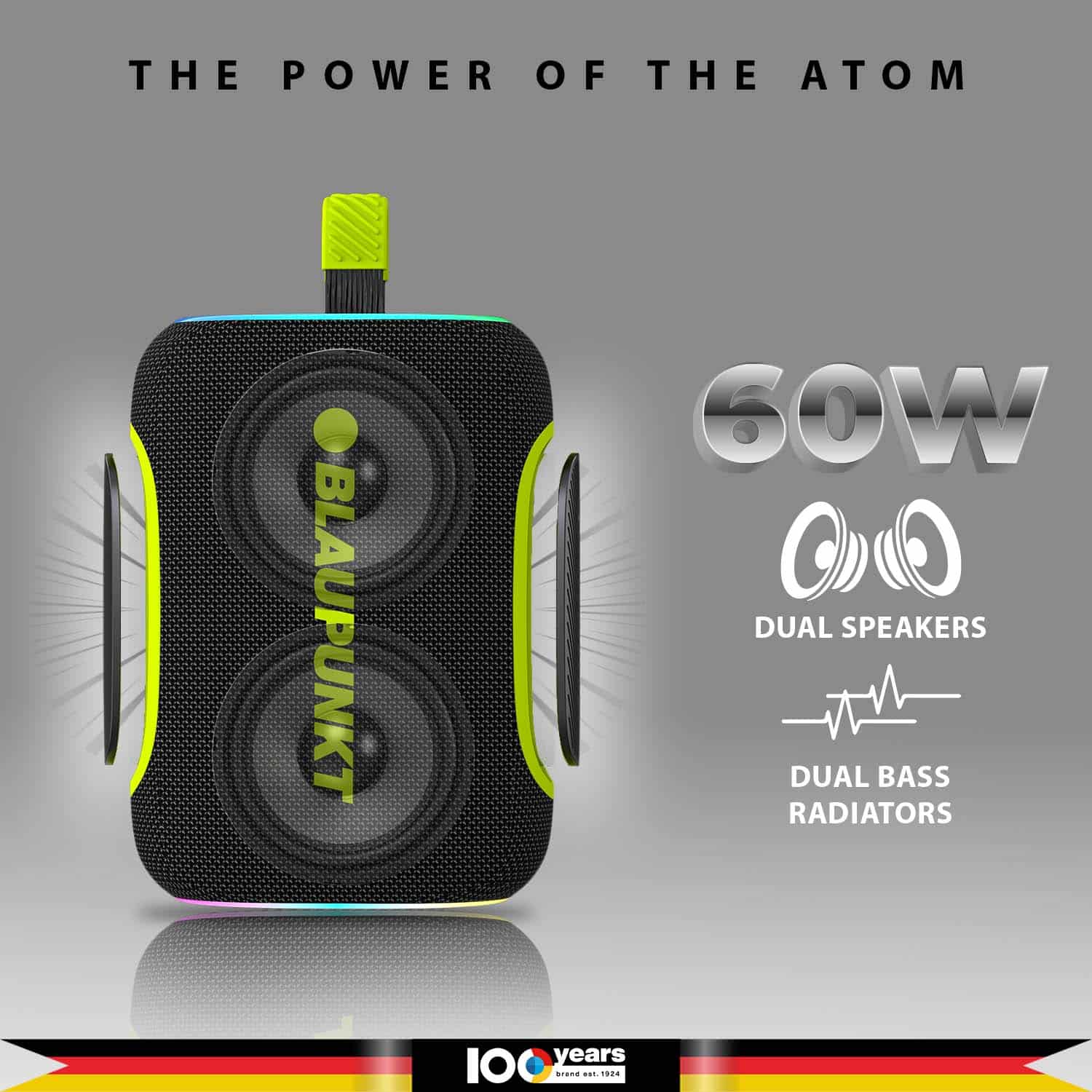 Blaupunkt Atomik OMG ATOM Bluetooth Lautsprecher 60W