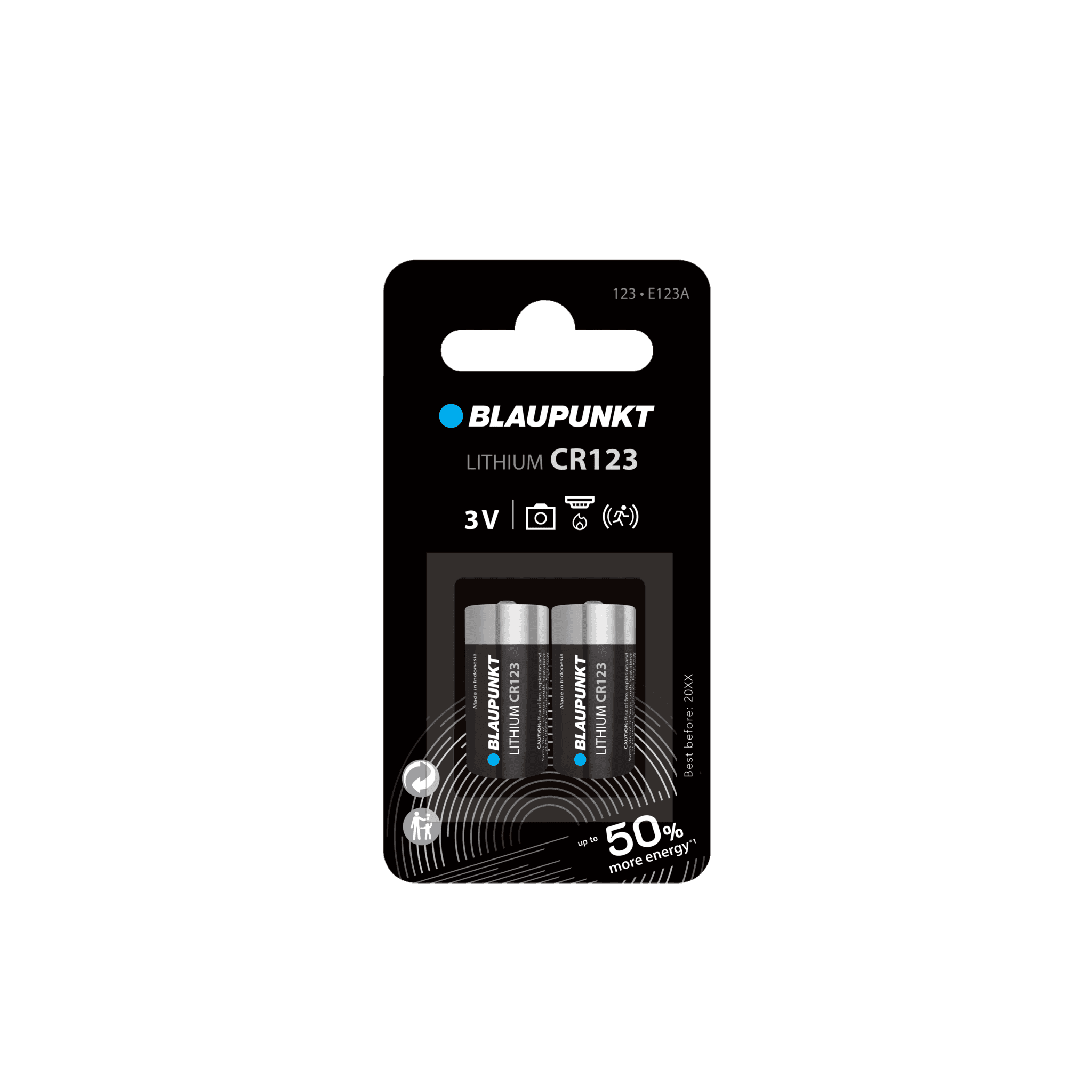 Blaupunkt Batteries CR123 Lithium-Batterie zylindrisch