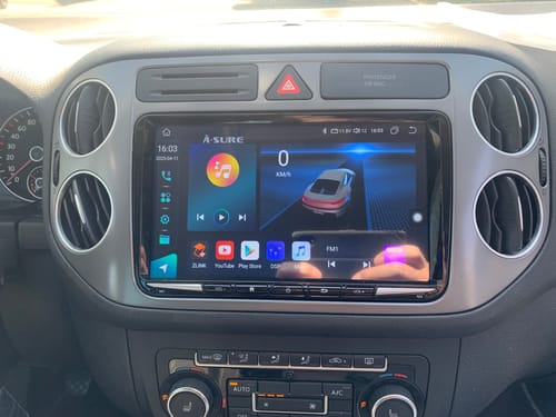 A-Sure GPS Autoradio 9 Zoll 4+64GB Android 13 für VW Golf