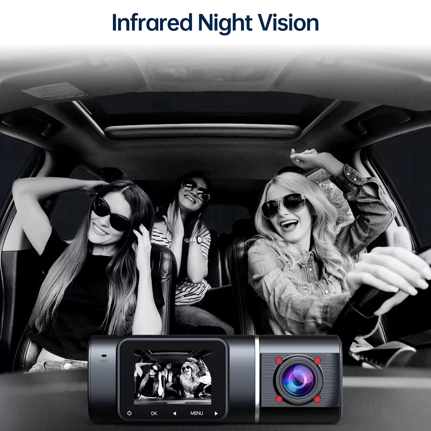 LAMTTO C310 Dashcam Vorne Innen 1080P 64GB