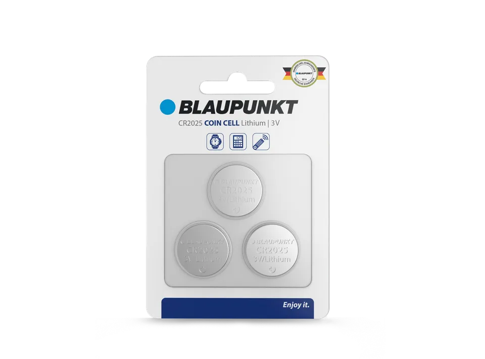 Blaupunkt CR2025 Knopfzelle Lithium Batterie Auto-Schlüssel