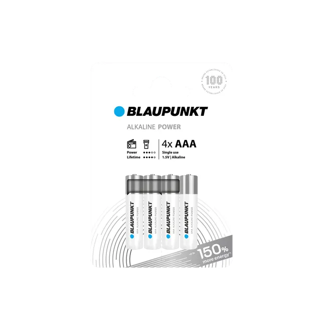 Blaupunkt Alkaline Power AAA Batterien Micro 4er Pack