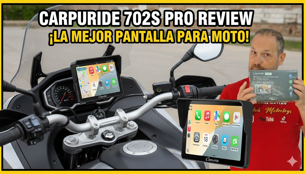 Carpuride W702 Motorrad Display CarPlay IP67 Dual Bluetooth