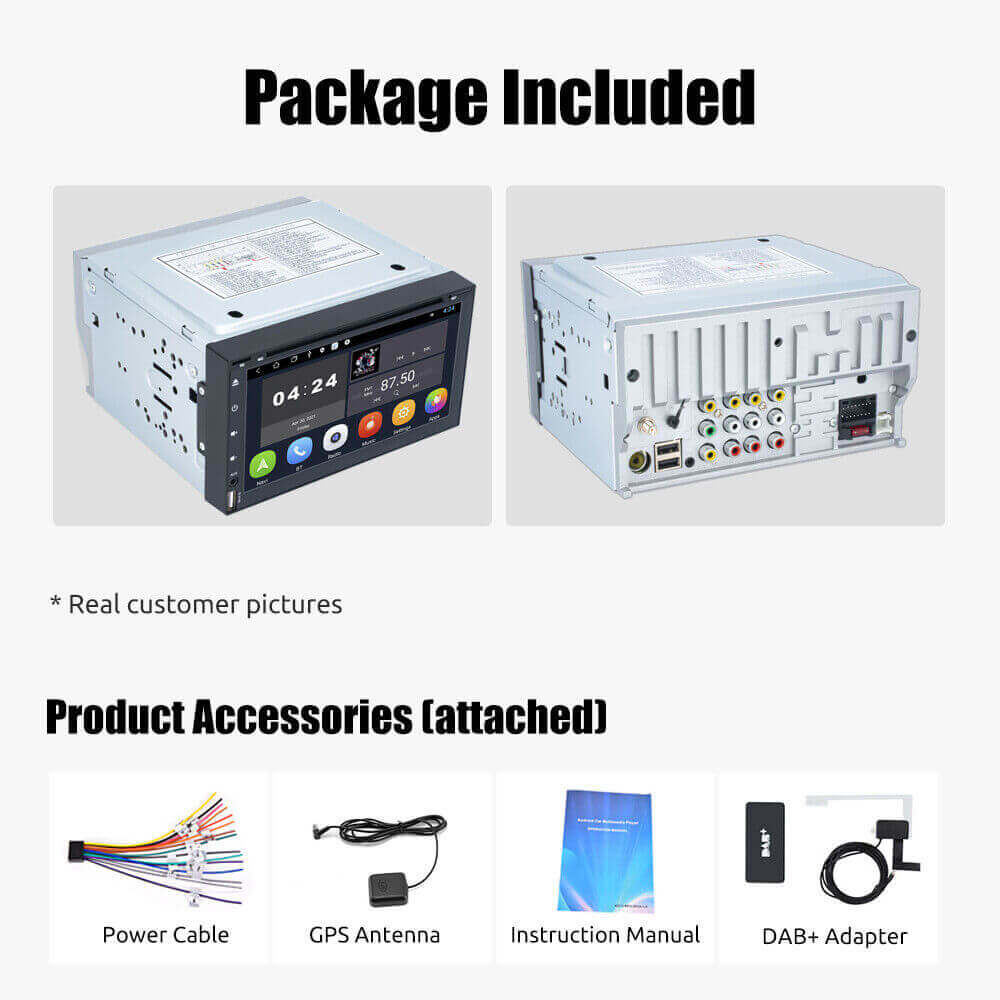 ESSGOO Car Stereo Android 10 Doppel-DIN Autoradio DAB+ DVD