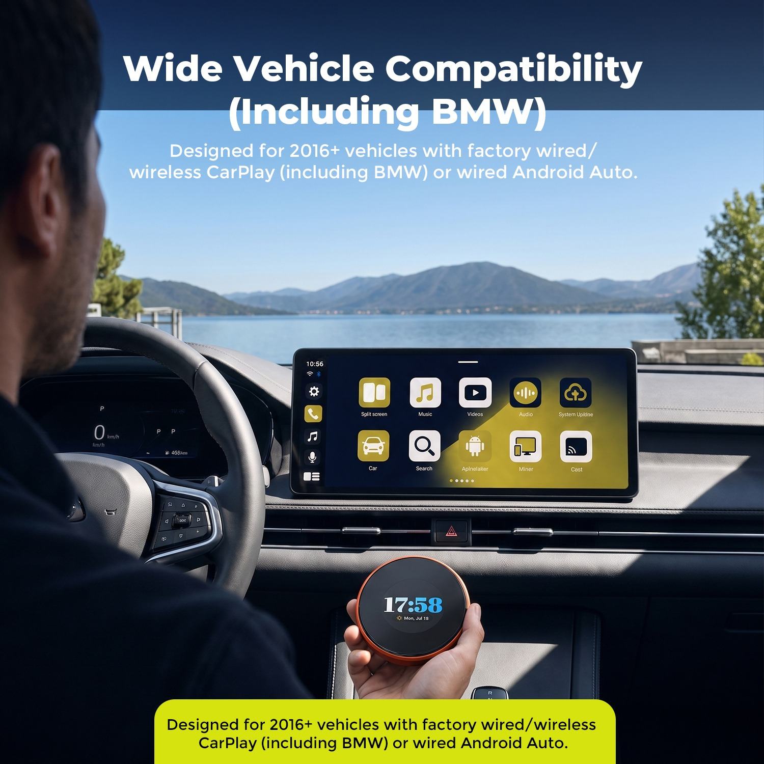 LAMTTO Adapter RC31 CarPlay AI Box Android 15 8+128GB