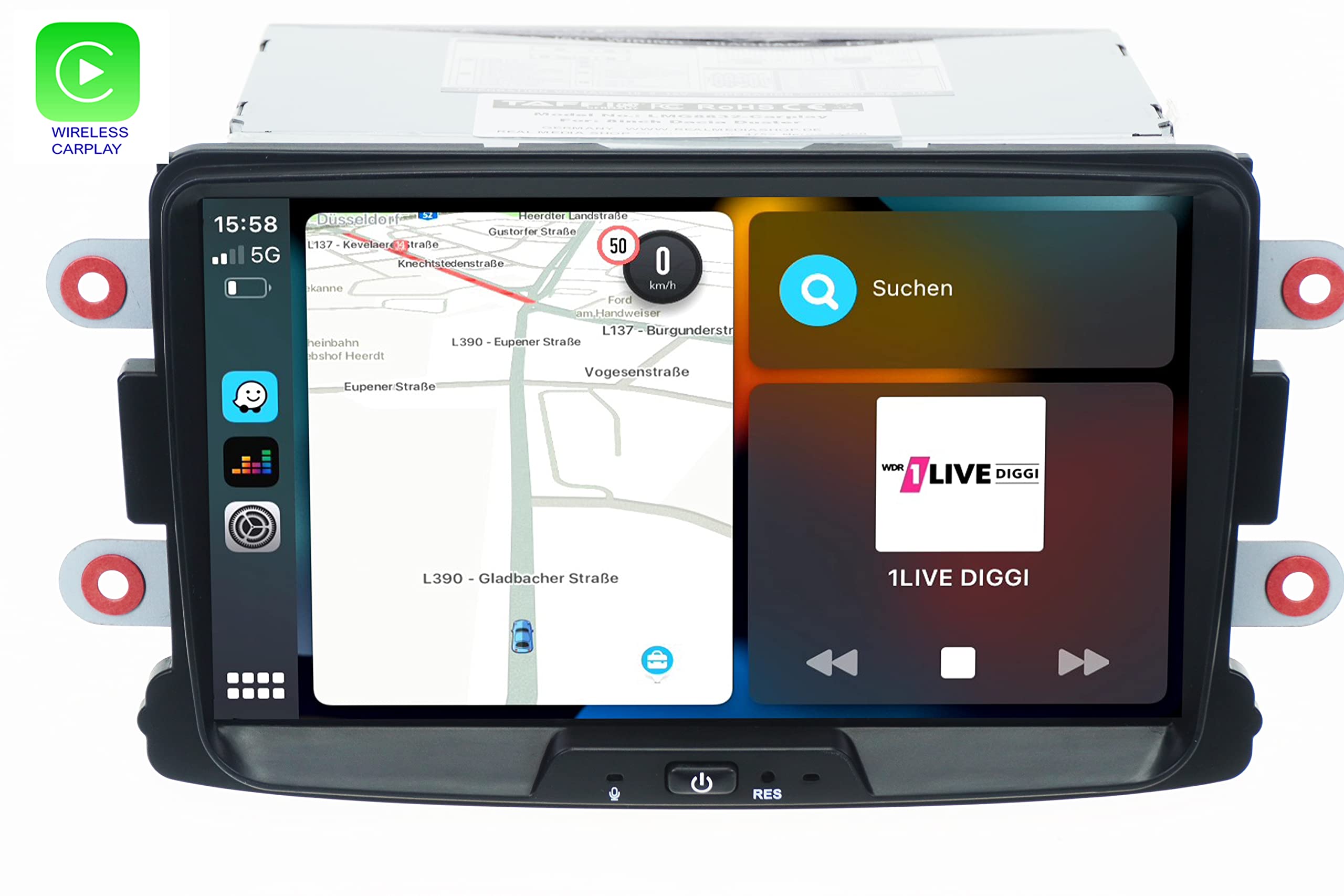 TAFFIO Duster Sandero Captur Autoradio 8" Android CarPlay