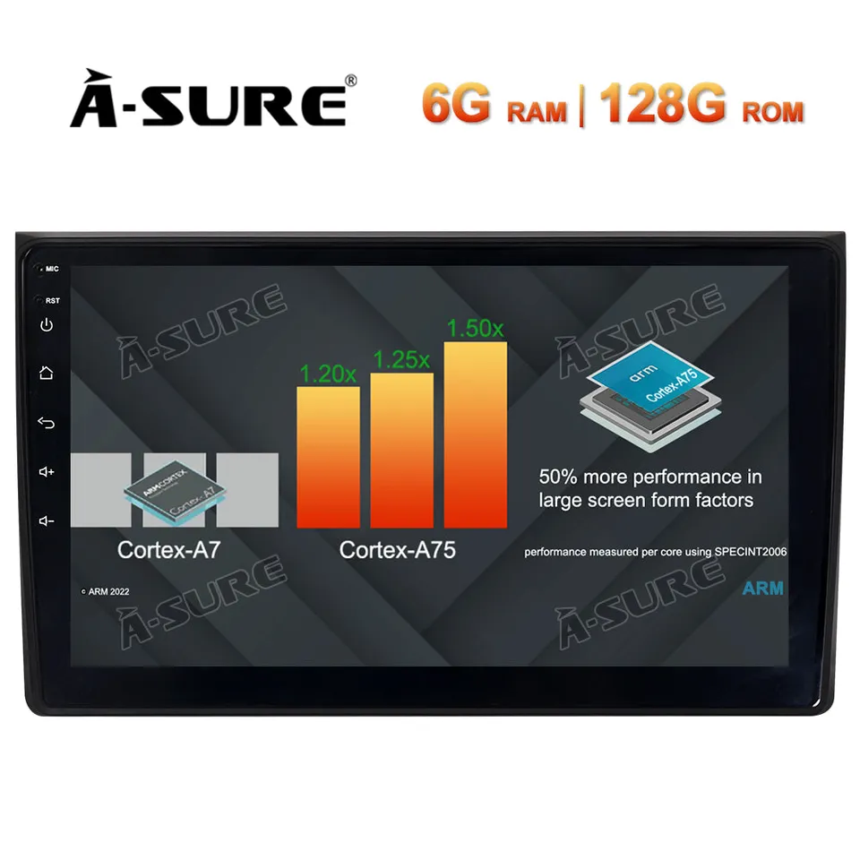 A-Sure GPS Autoradio Audi A4 6+128GB CarPlay Octa