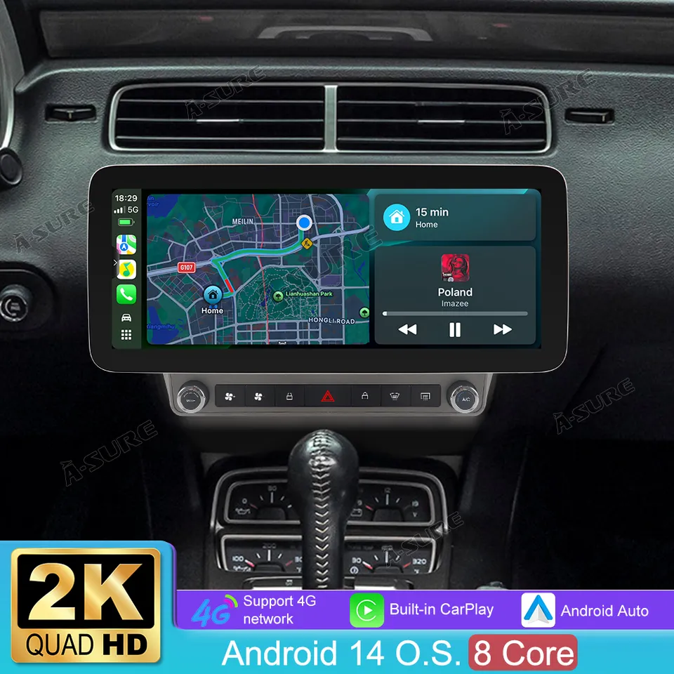 A-Sure GPS Autoradio 12,3 Zoll 4+64GB für Camaro MK5