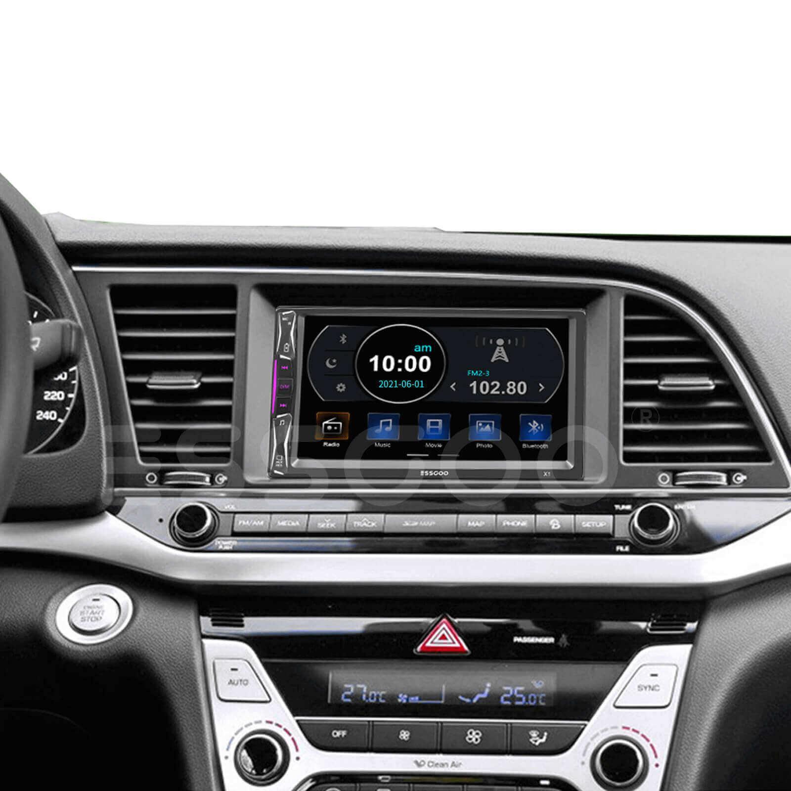 ESSGOO Car Stereo X1 Doppel-DIN Autoradio mit Kamera