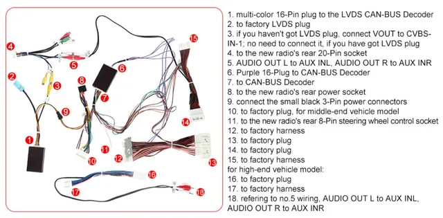 A-Sure Radio Accessories Lexus RX350 Kabelsatz Nachrüstung