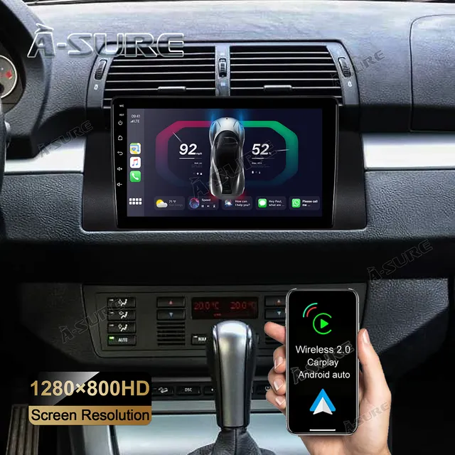 A-Sure GPS Autoradio für E39 E53 mit Carplay 2+32GB