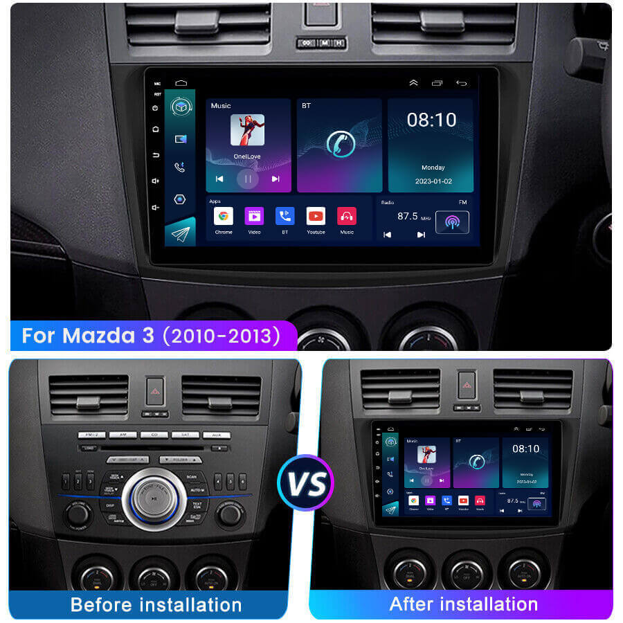 ESSGOO Car Stereo Mazda 3 Autoradio Doppel-DIN Standard