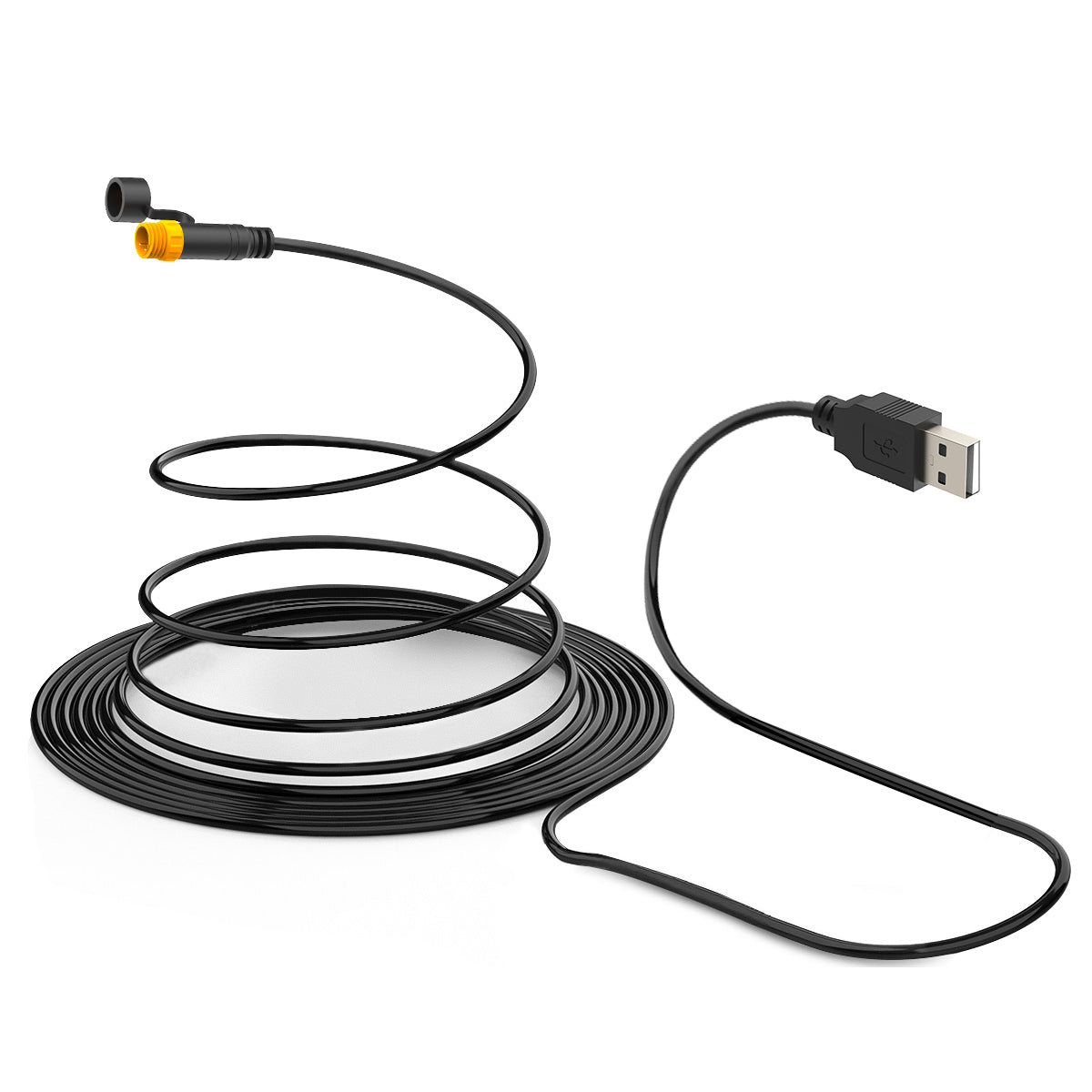 Carpuride Accessories USB Power Line Ladekabel Motorrad Kabel 1 gelb