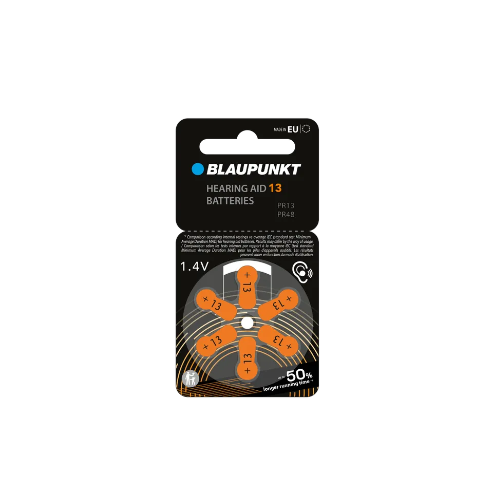 Blaupunkt Zinc Air PR13 Hörgerätebatterie Bluetooth