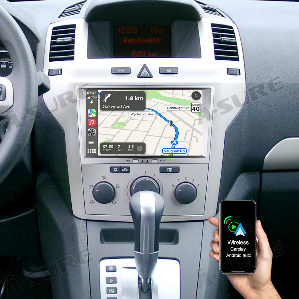 A-Sure GPS car radios 8 Zoll 3+32GB Autoradio Corsa Astra Zafira