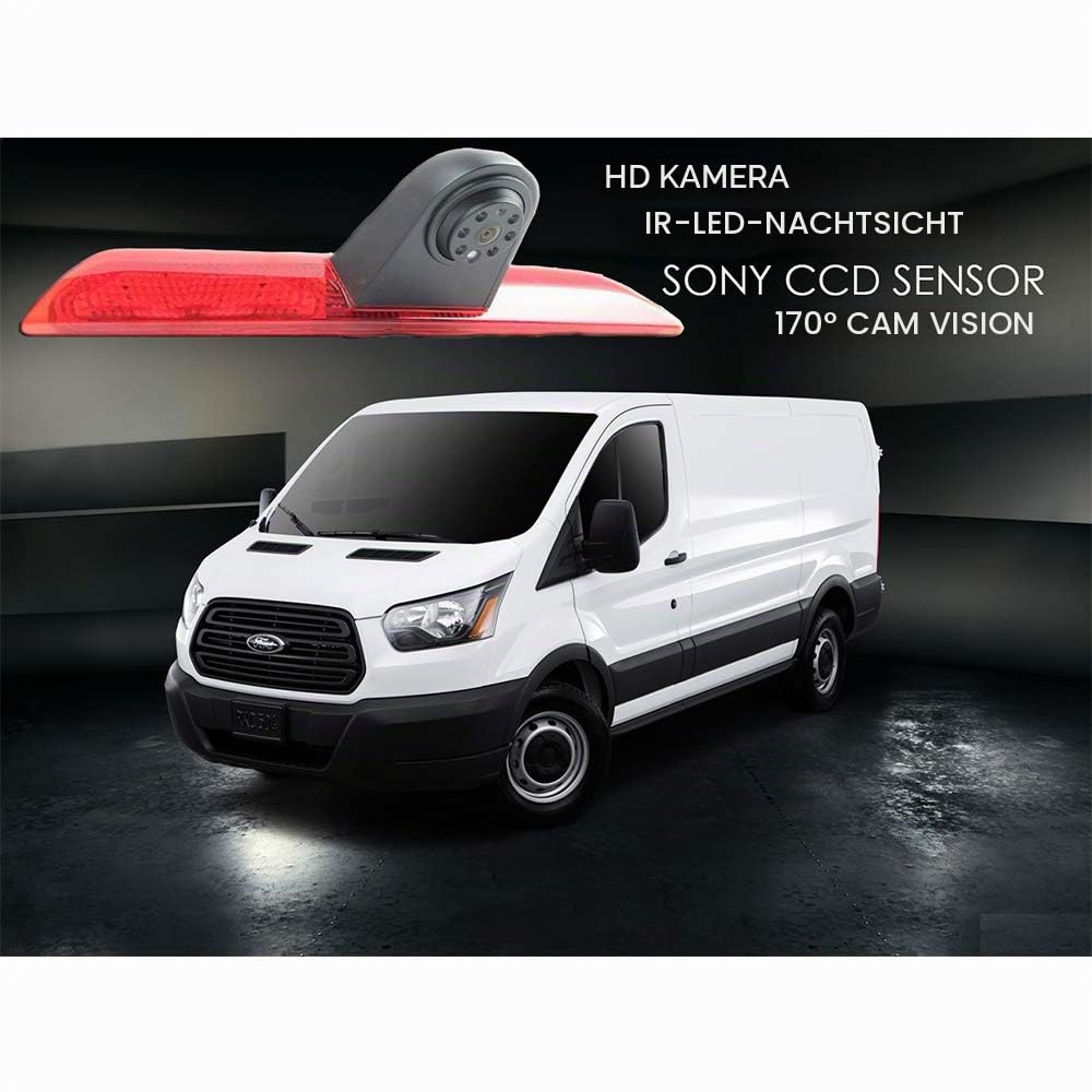 TAFFIO Ford Transit Rückfahrkamera Bremsleuchte 7 Zoll Monitor