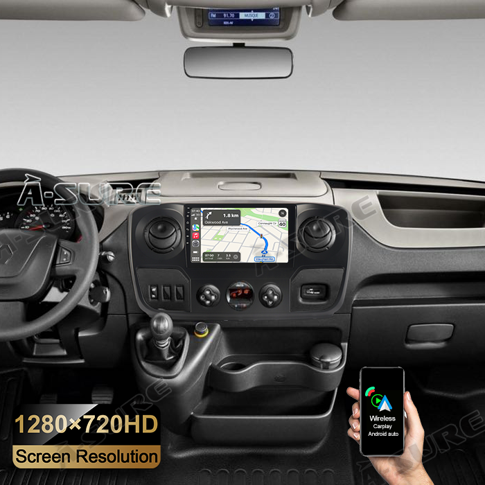 A-Sure GPS car radios 10,1 Zoll Autoradio Movano Master 4+64GB