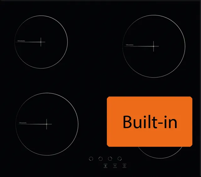 Blaupunkt Vitro Ceramic Hob BVH640TB Kochfeld 60cm