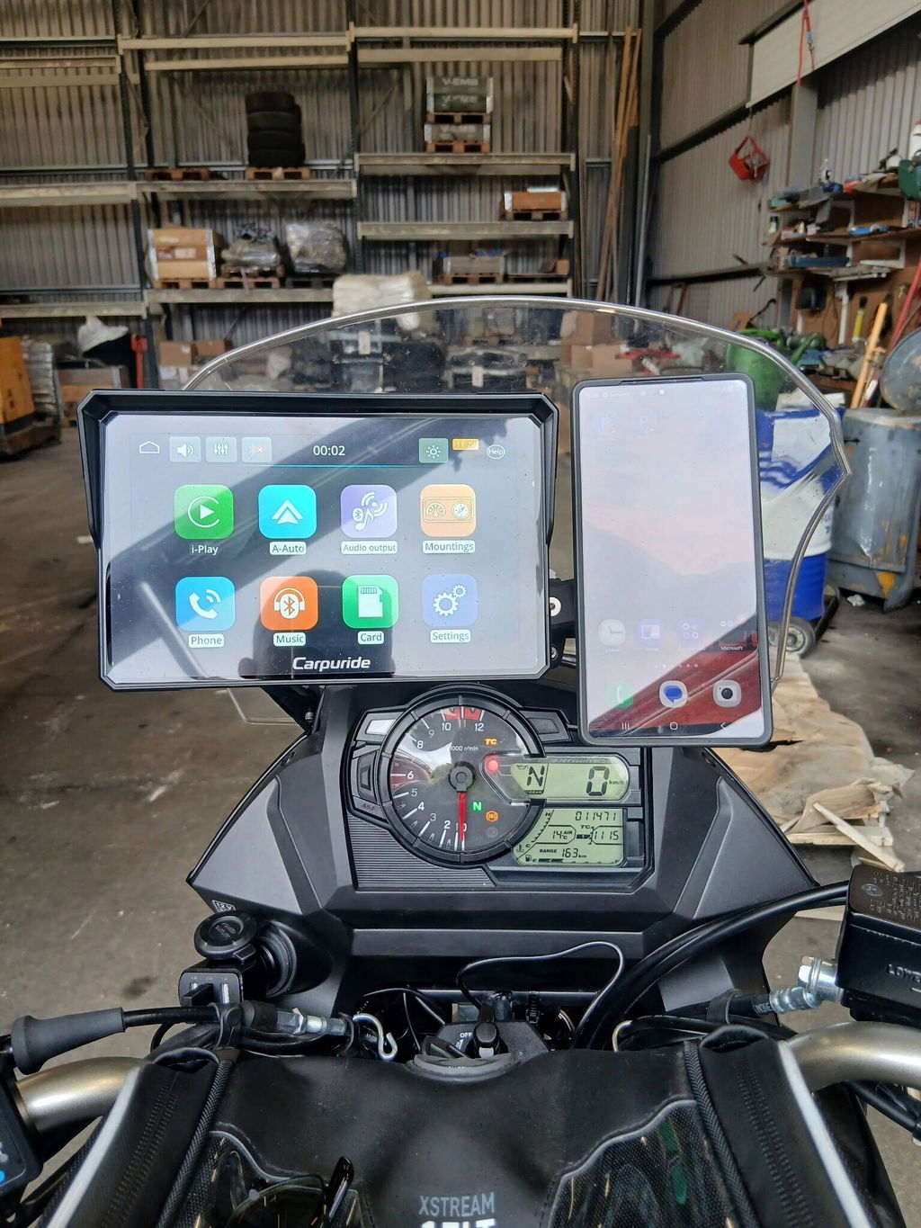 Carpuride W702S Pro Motorrad CarPlay-Display 7 Zoll TPMS