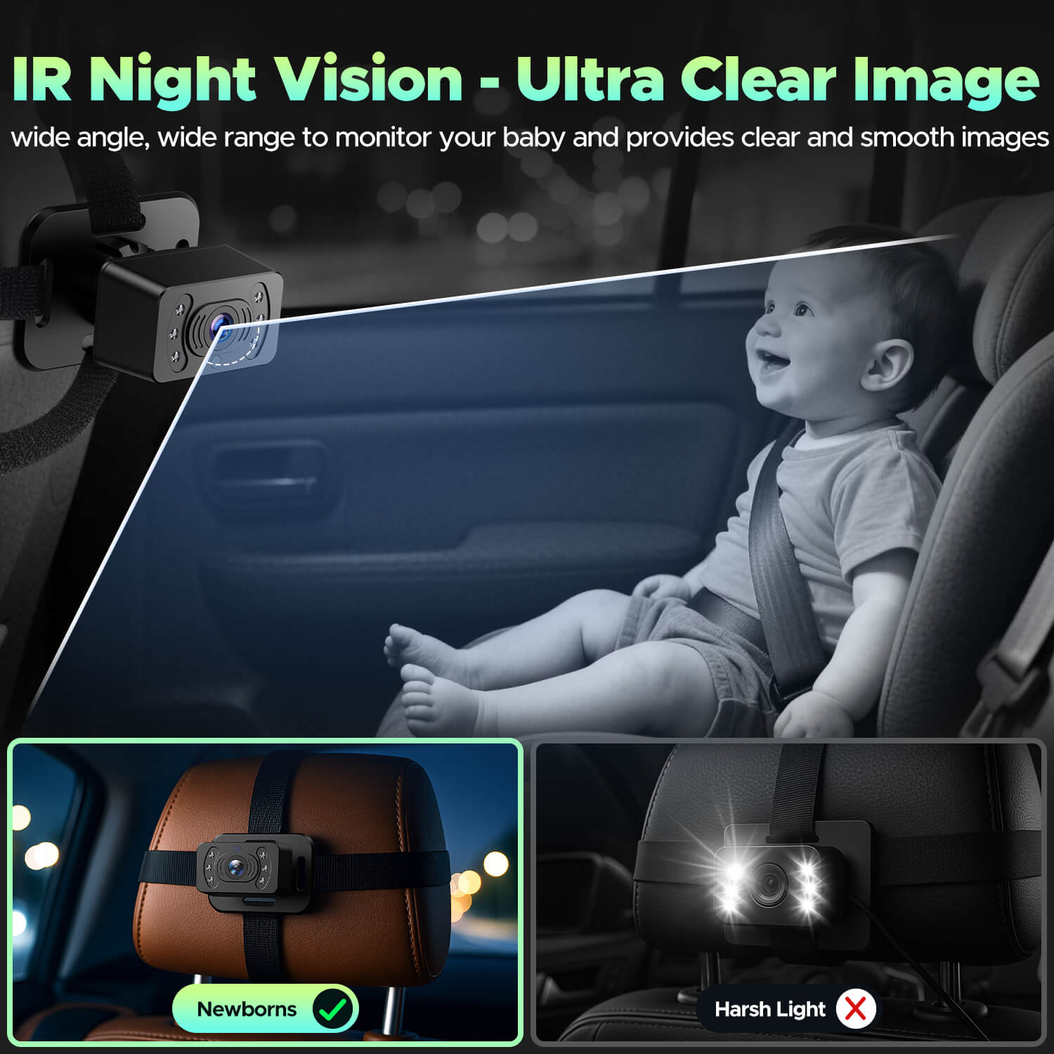 LAMTTO Carplay RC27 7 Zoll Babykamera Display