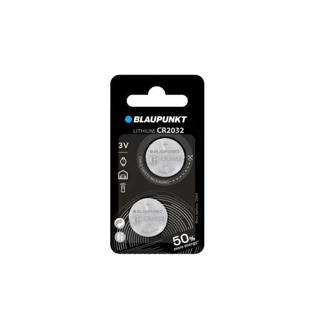 Blaupunkt Batteries CR2032 Knopfzelle Lithium 3V langlebig