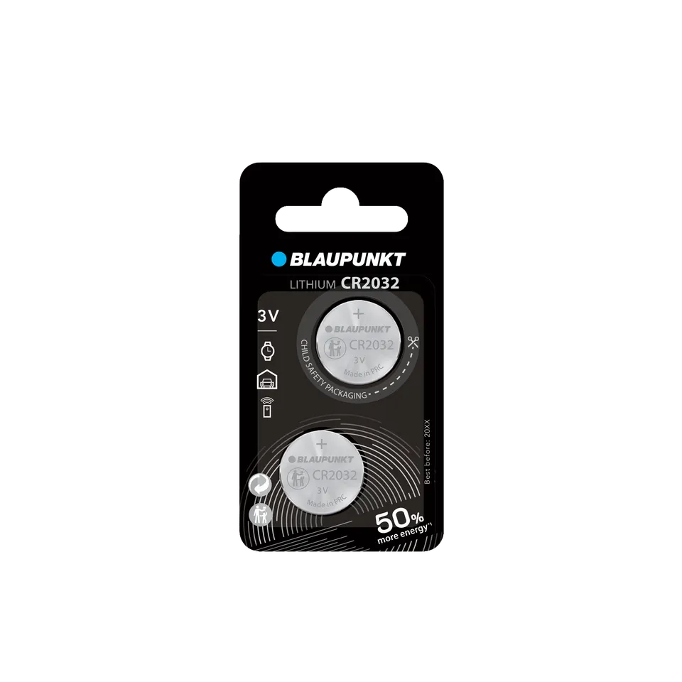 Blaupunkt Batteries CR2032 Knopfzelle Lithium 3V langlebig