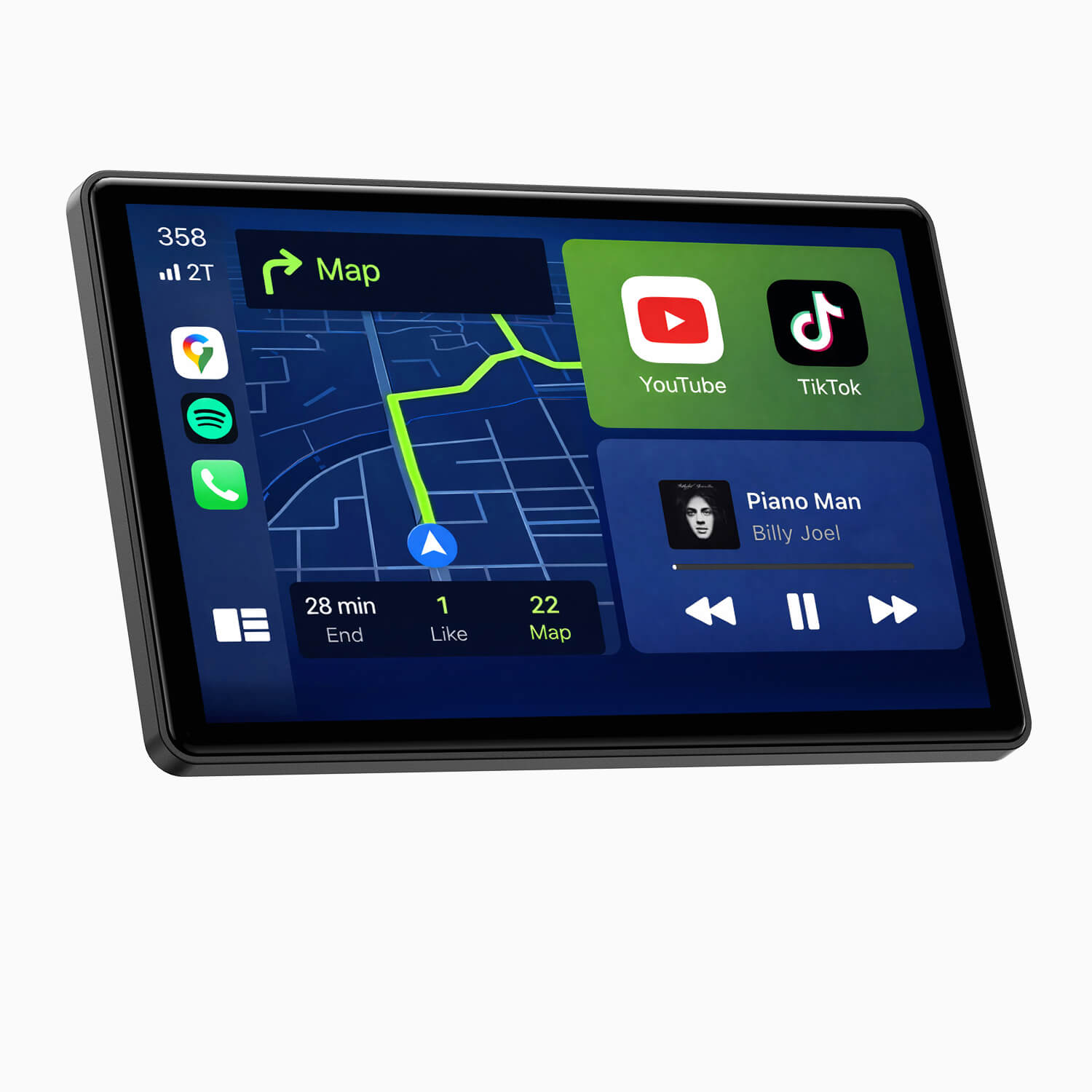 LAMTTO RC17 CarPlay-Display 8 Zoll Smart mit Halterung