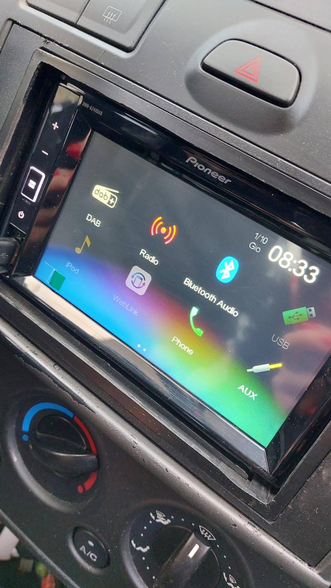 Pioneer DMH-A240DAB DMH Serie 2-DIN Autoradio DAB+ inkl. Antenne