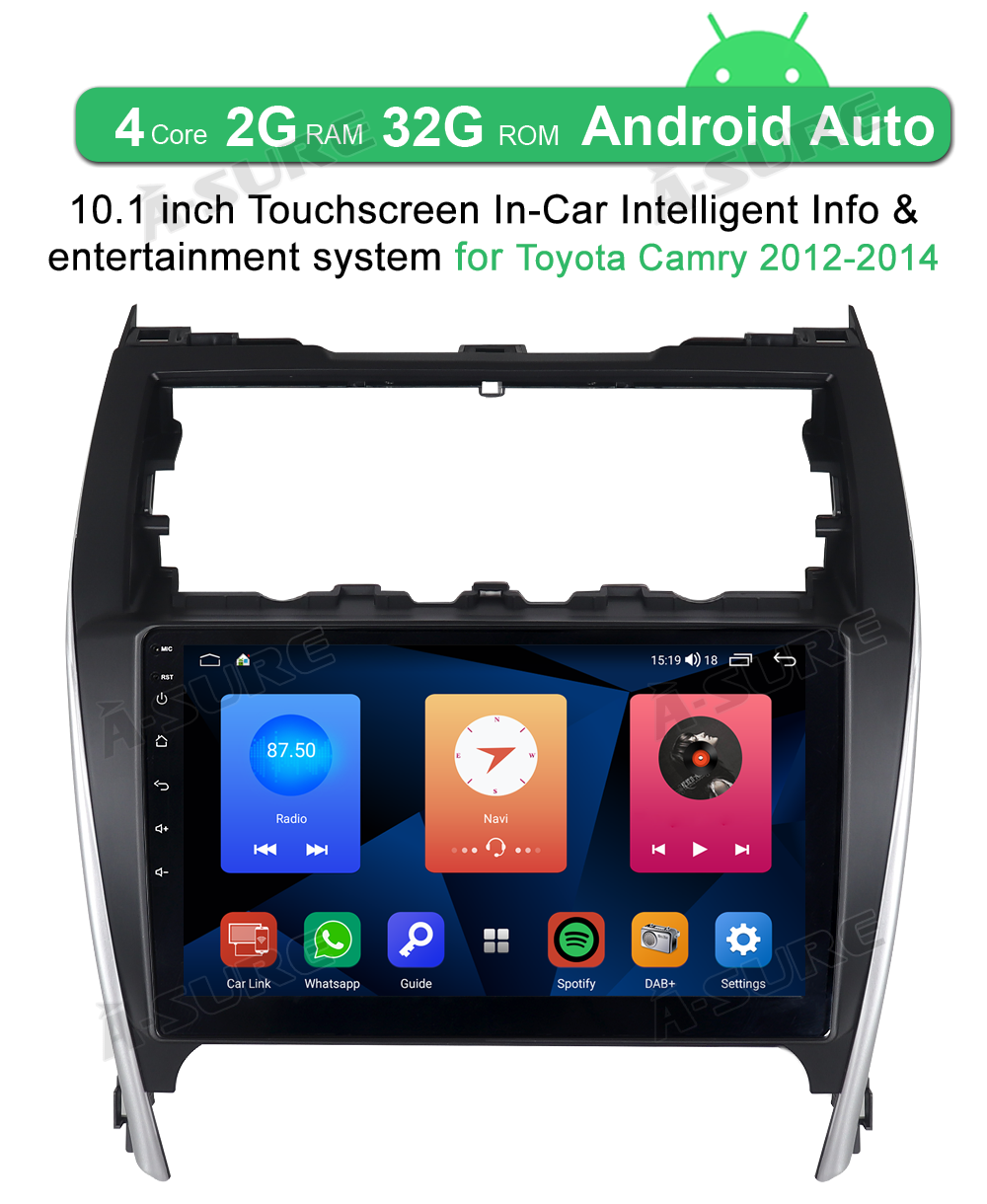 A-Sure GPS Autoradio Toyota Camry 10,1 Zoll 2+32GB JBL