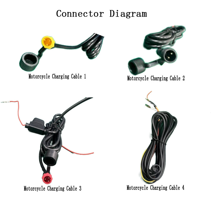 Carpuride Power Line Motorrad Ladekabel Smart Stereo Nachrüstung
