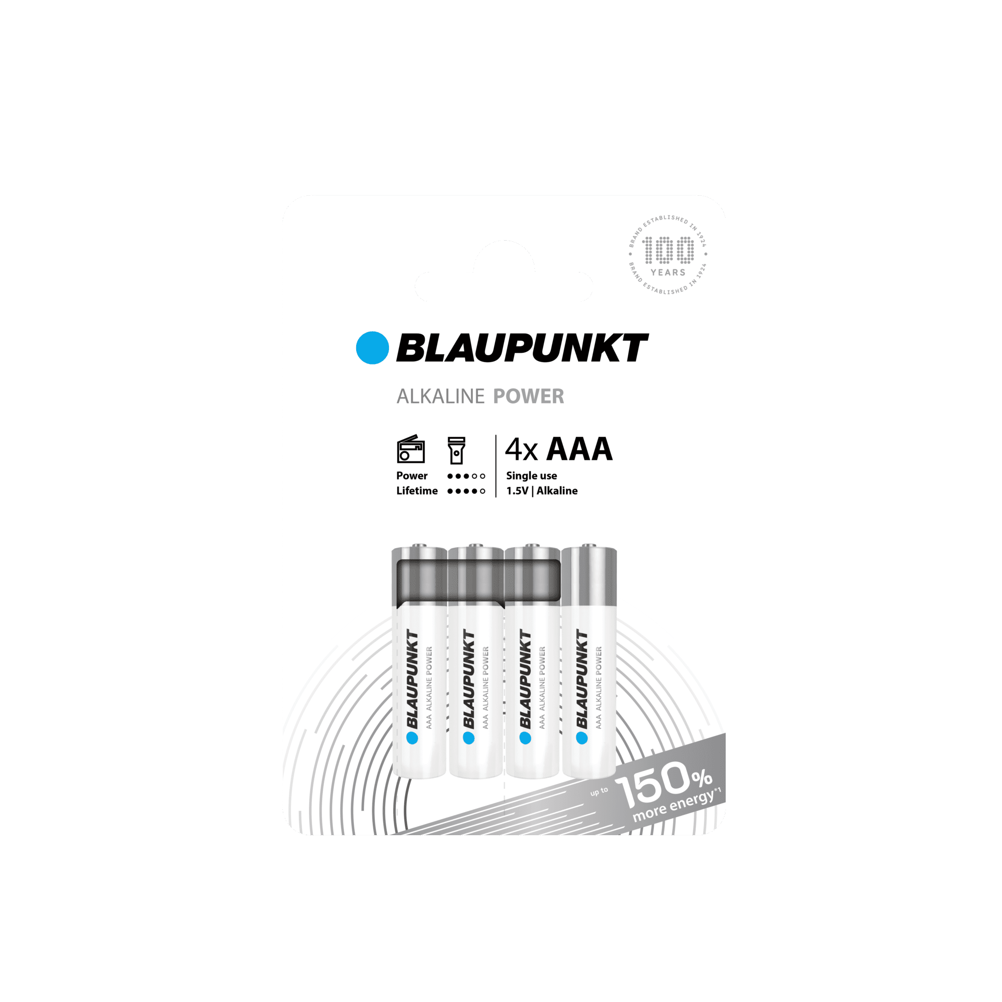 Blaupunkt Alkaline Power AAA Batterien Mikro 1,5V