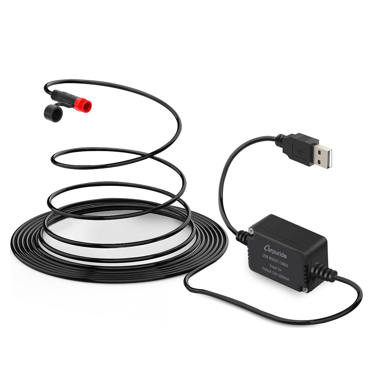 Carpuride Accessories USB Power Line Ladekabel Motorrad Kabel 1 gelb