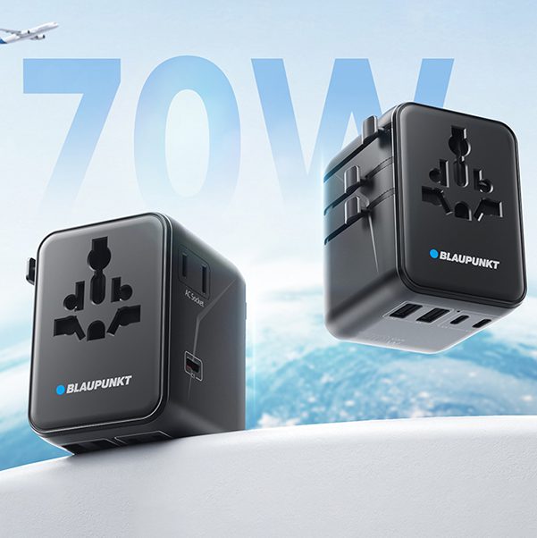 Blaupunkt BP-AB1202B Reiseadapter GaN schwarz