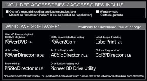 Pioneer BDR-S13EBK Blu-ray Brenner intern BD/DVD/CD M-DISC