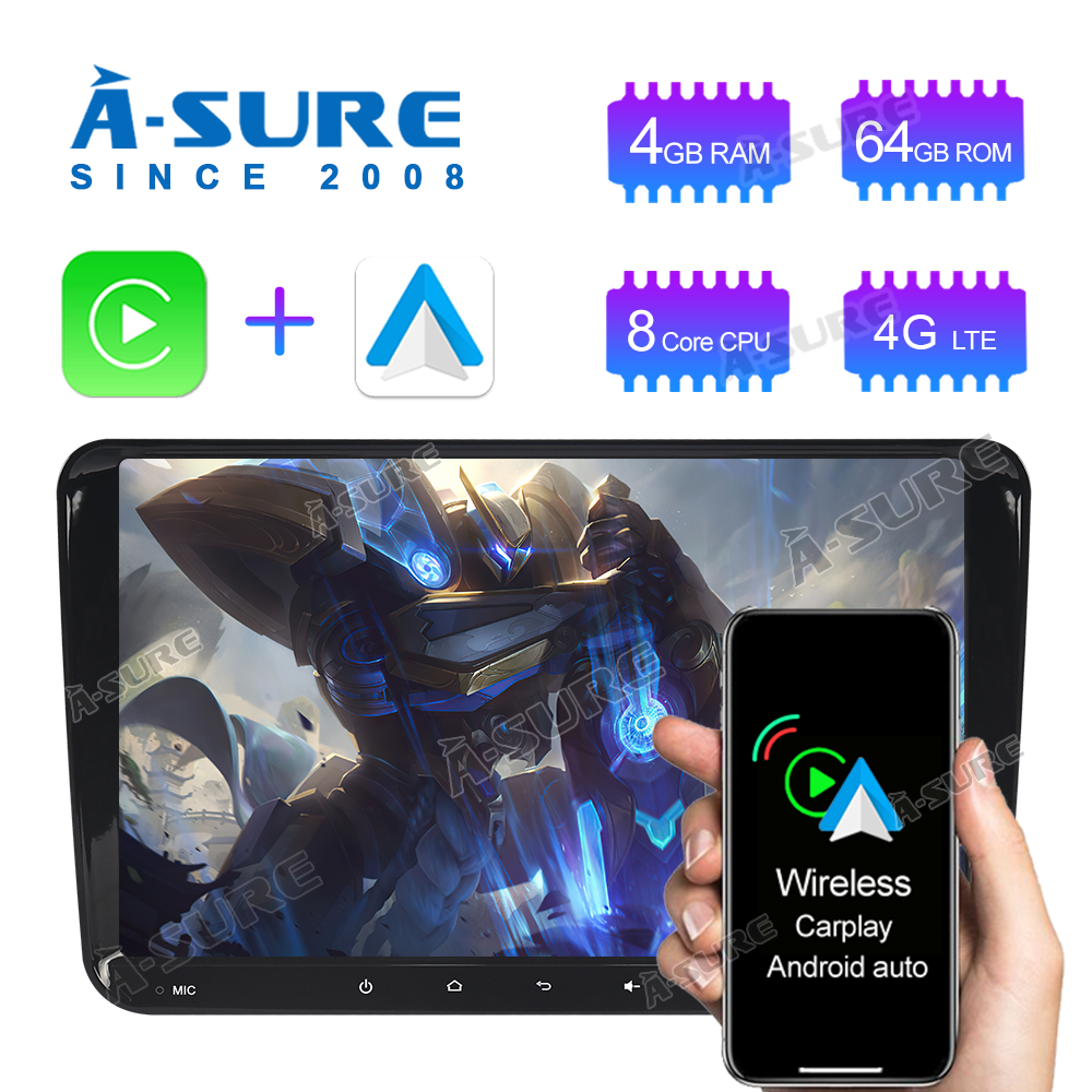 A-Sure GPS Passat 9 Zoll Android 11 Autoradio Octa-Core