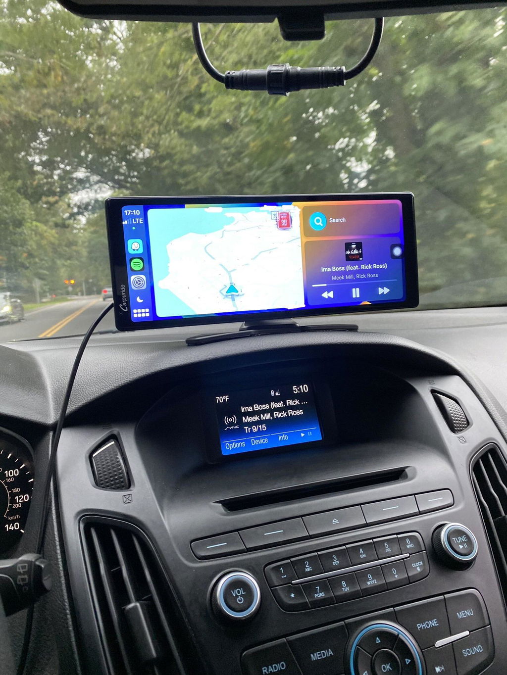 Carpuride W903 CarPlay-Display 9,3 Zoll mit Frontkamera DVR