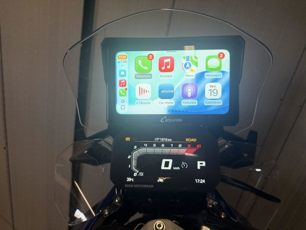 Carpuride W702BS Motorrad CarPlay-Display 7 Zoll BMW Wonder Wheel