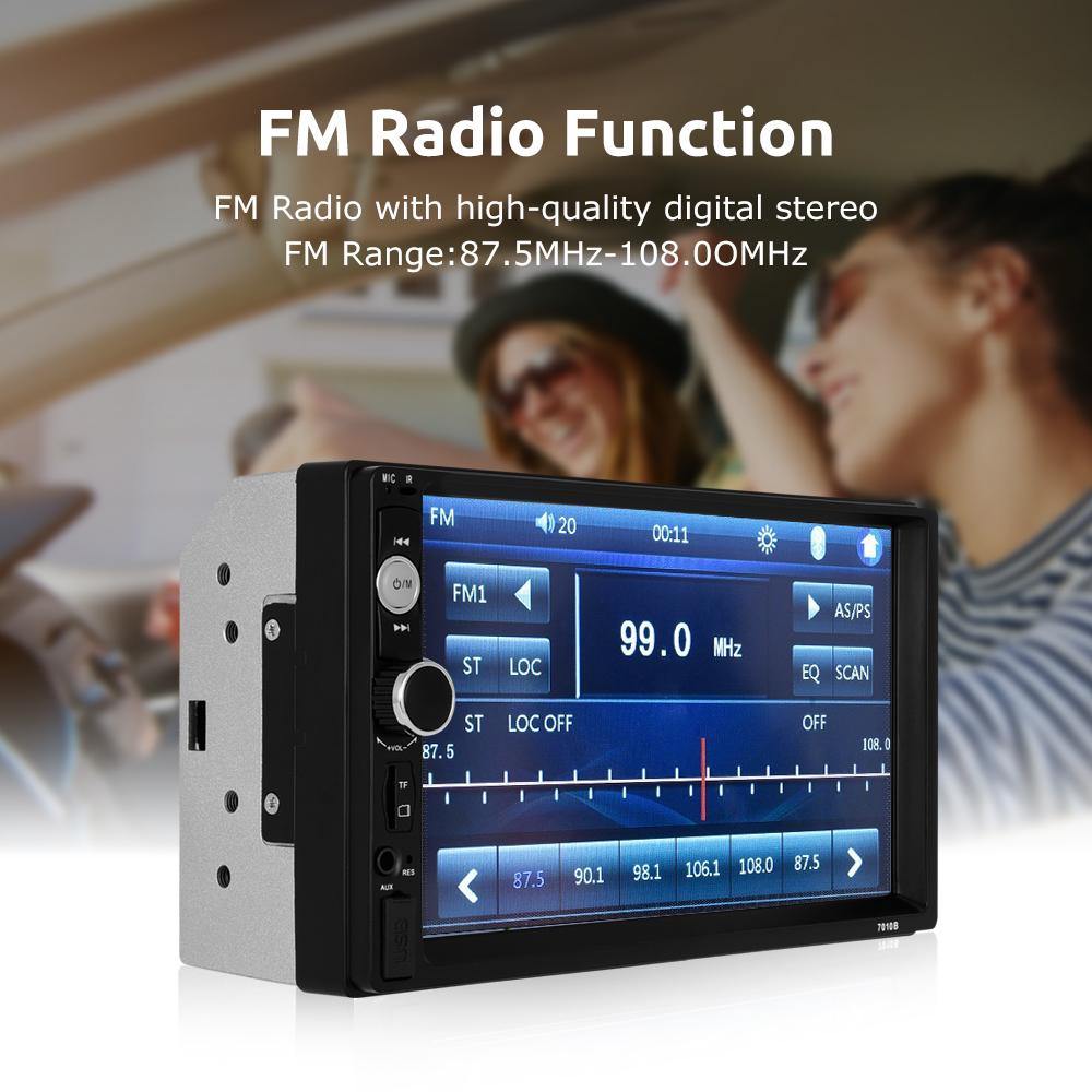ESSGOO Car Stereo FR7002 2-DIN Autoradio 7 Zoll MP5