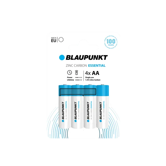 Blaupunkt Zinc Carbon Essential Batterie AA Mignon Zink-Kohle