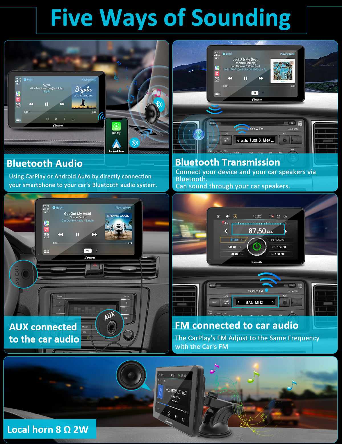 Carpuride 701 Pro Auto Display CarPlay 7 Zoll