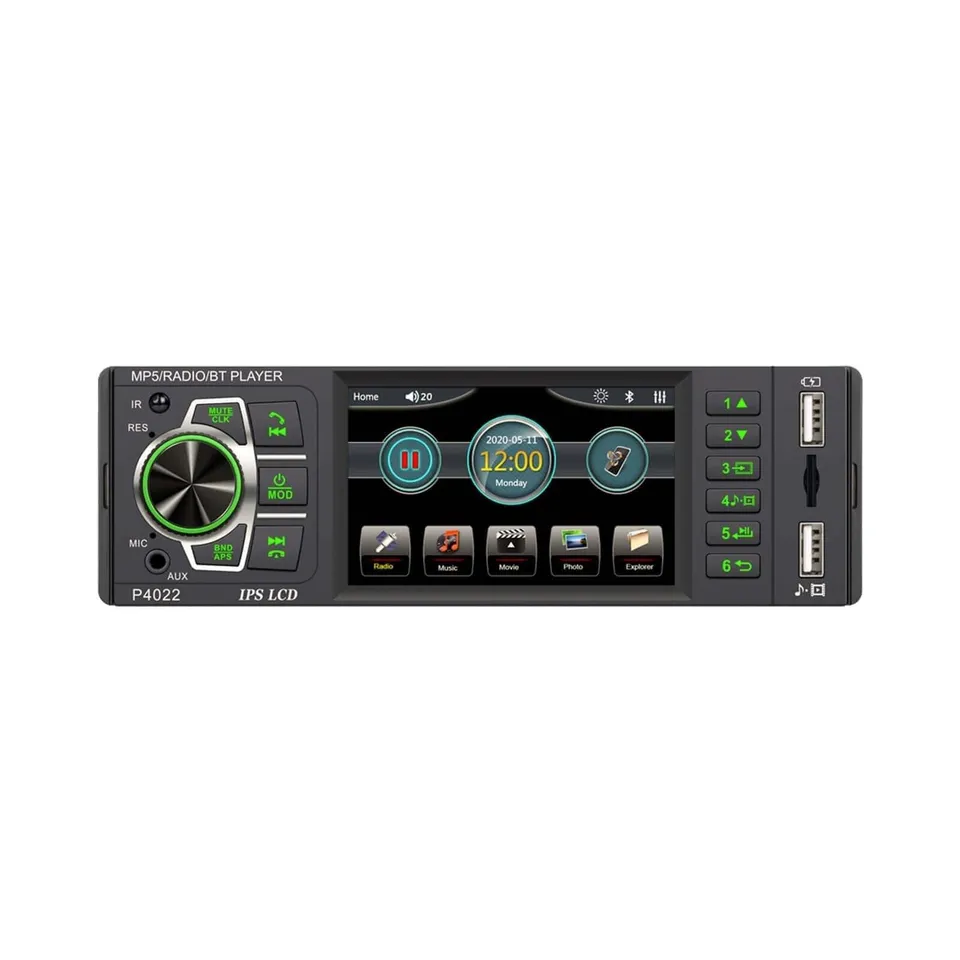 ESSGOO 3,8 Zoll 1-DIN Autoradio Touch Bluetooth Standard