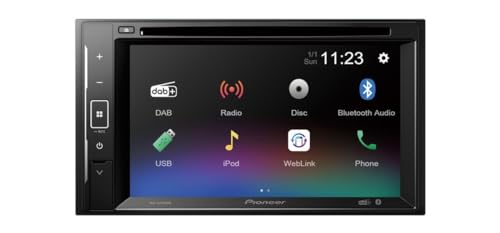 Pioneer AVH-A240DAB Autoradio 2-DIN DVD Touch DAB+ Bluetooth