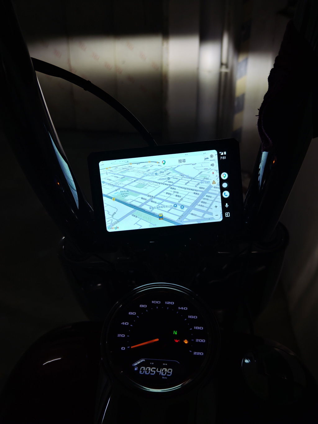 Carpuride W712D Motorrad CarPlay-Display 7 Zoll Dashcam