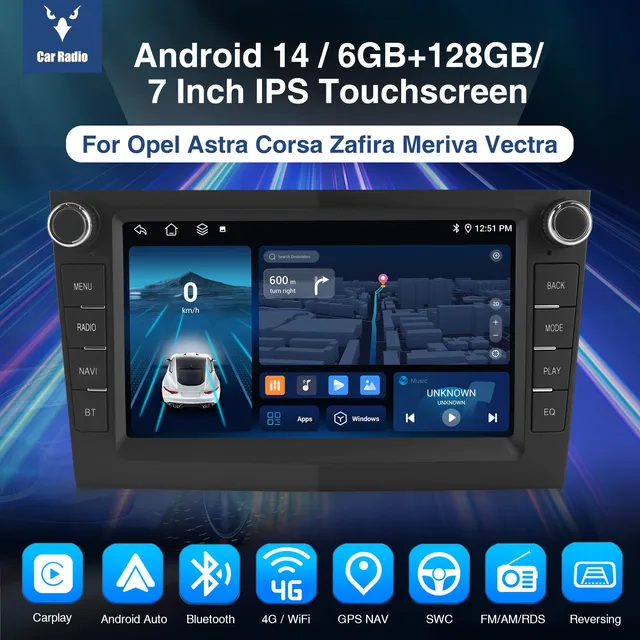 ESSGOO Car Stereo AZ0001 Autoradio 7 Zoll Opel HD