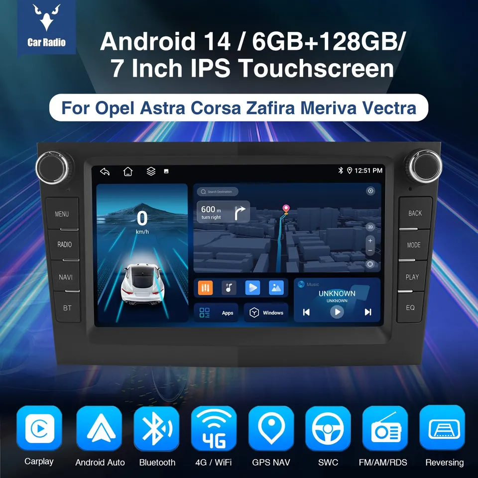 ESSGOO Car Stereo AZ0001 Autoradio 7 Zoll Opel HD