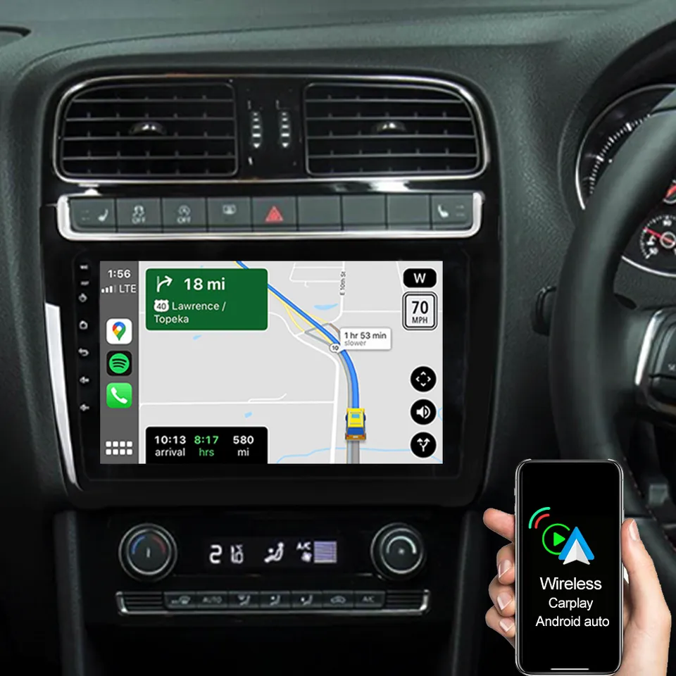 A-Sure GPS Autoradio 9 Zoll 32GB für VW Polo V 6C