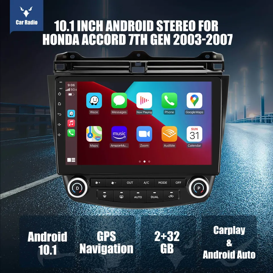 ESSGOO Car Stereo Honda Accord Autoradio 10 Zoll Standard