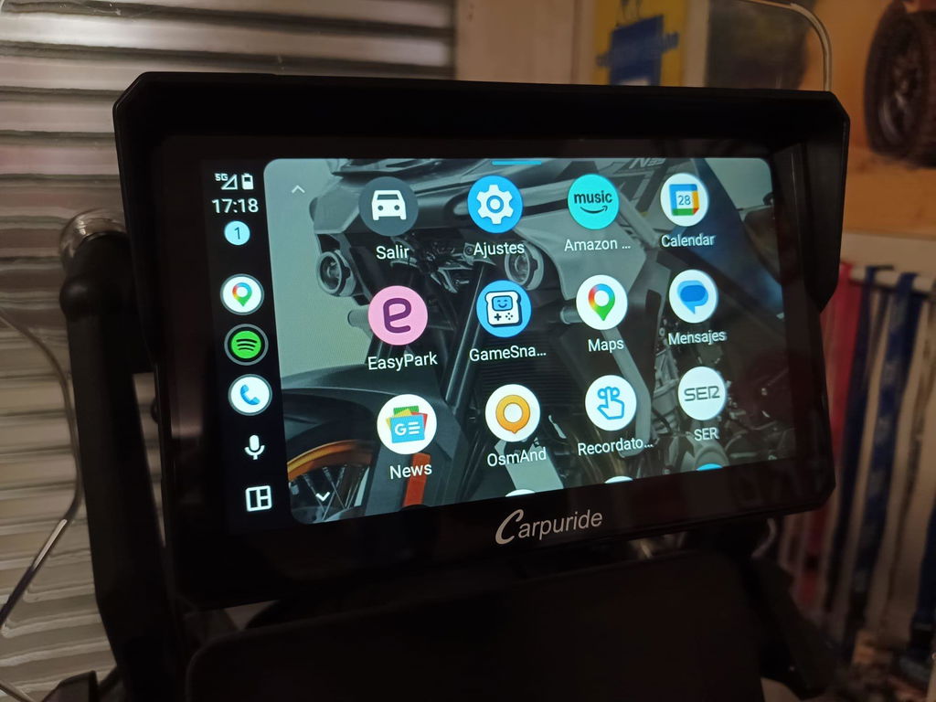 Carpuride W702S Pro Motorrad CarPlay-Display 7 Zoll TPMS